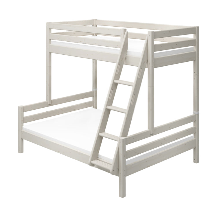 Flexa. Classic family bed - 210cm - White washed