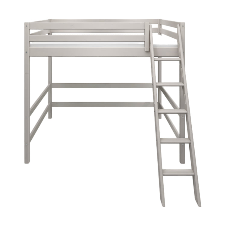 Flexa. Κρεβάτι ψηλό, ημίδιπλο 140εκ Classic με κεκλιμένη σκάλα - 210εκ - Γκρι ντεκαπέ