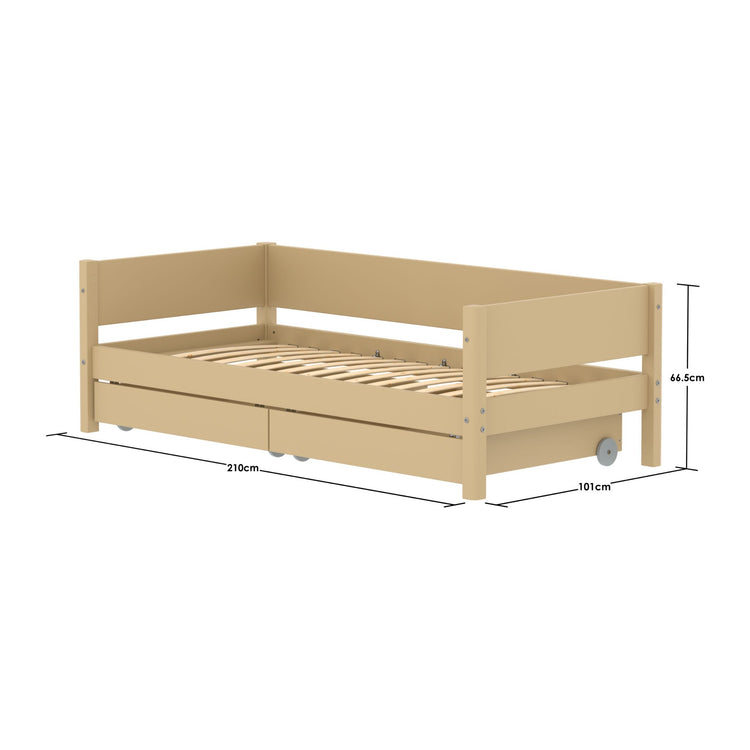 Flexa. White Sand daybed with drawers - 210cm - Sand