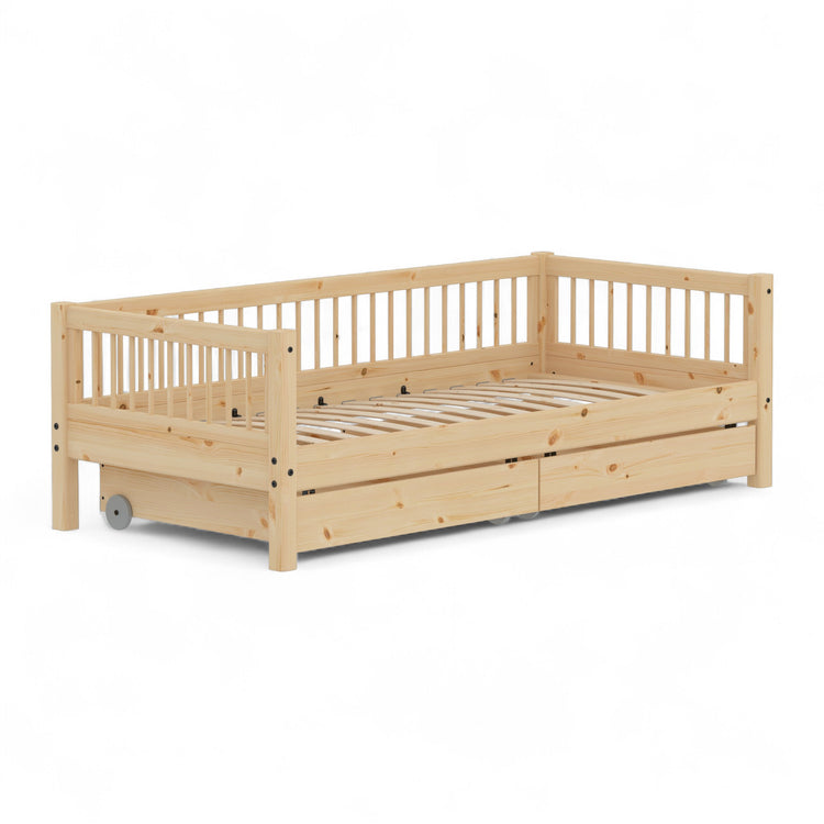Daybed Crossbars w. 2 drws. Untr. Pine 200x90