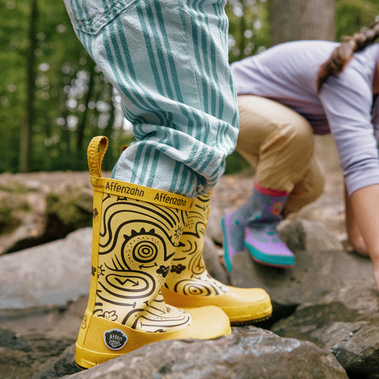 AFFENZAHN. Rain Boot Vegan Plashy Tiger
