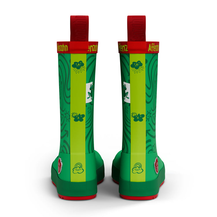 AFFENZAHN. Rain Boot Vegan Plashy Frog
