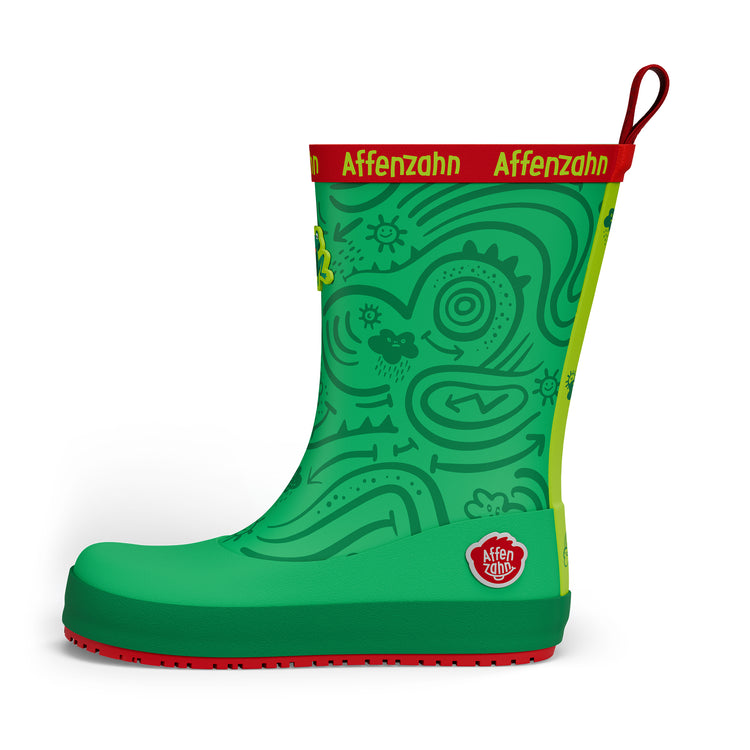 AFFENZAHN. Rain Boot Vegan Plashy Frog