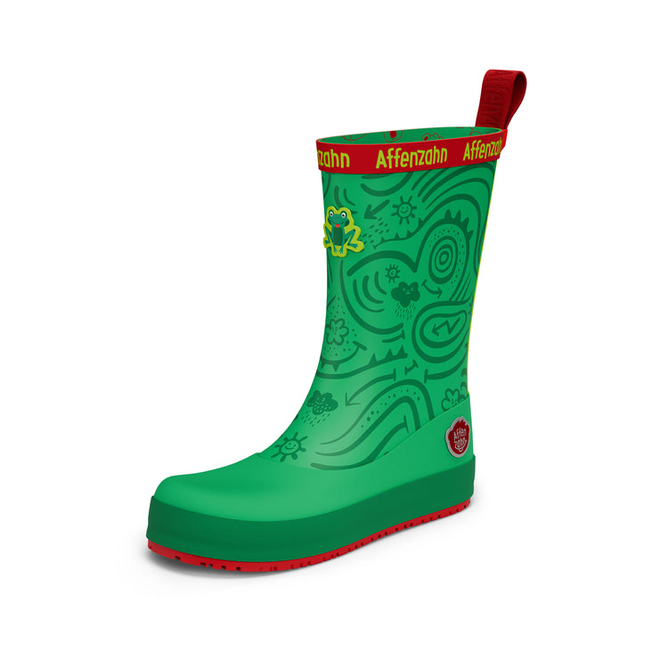 AFFENZAHN. Rain Boot Vegan Plashy Frog