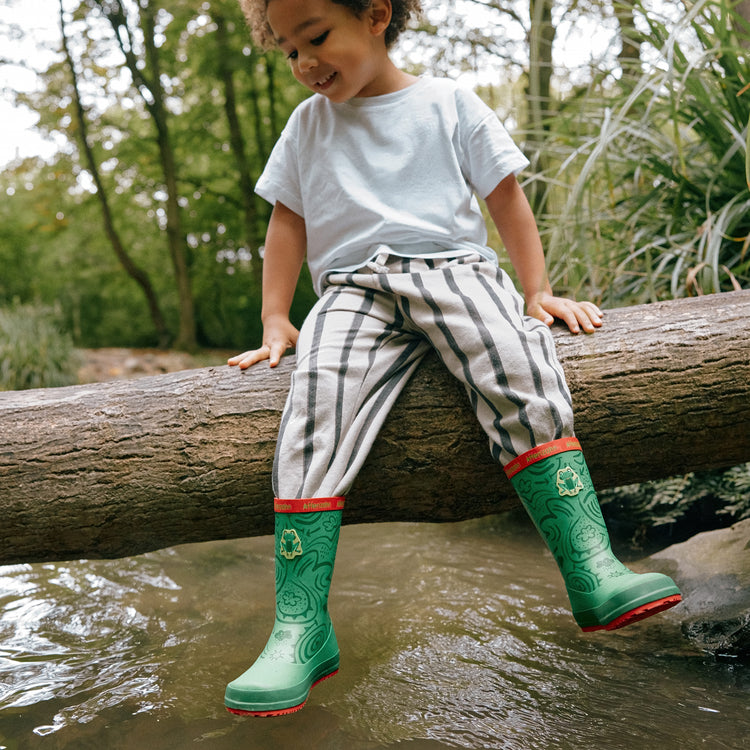 AFFENZAHN. Rain Boot Vegan Plashy Frog