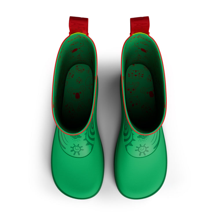 AFFENZAHN. Rain Boot Vegan Plashy Frog
