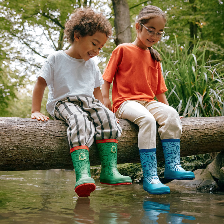 AFFENZAHN. Rain Boot Vegan Plashy Frog