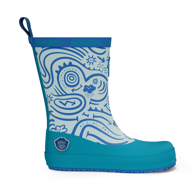 AFFENZAHN. Rain Boot Vegan Plashy Shark