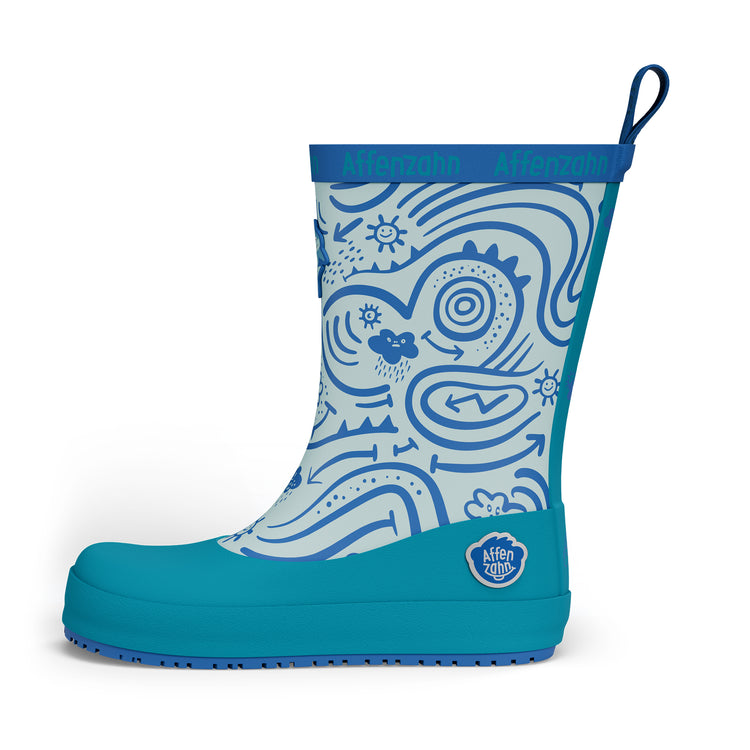AFFENZAHN. Rain Boot Vegan Plashy Shark