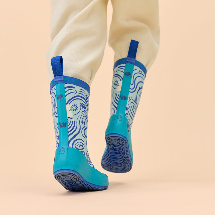 AFFENZAHN. Rain Boot Vegan Plashy Shark