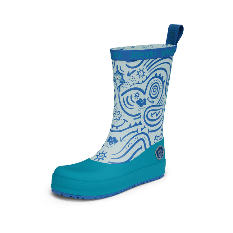AFFENZAHN. Rain Boot Vegan Plashy Shark