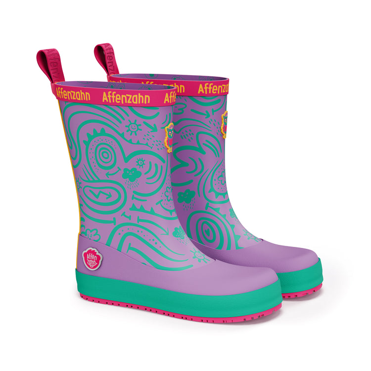 AFFENZAHN. Rain Boot Vegan Plashy Owl