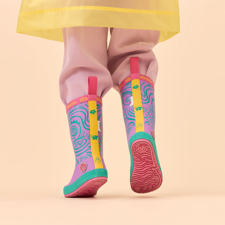 AFFENZAHN. Rain Boot Vegan Plashy Owl