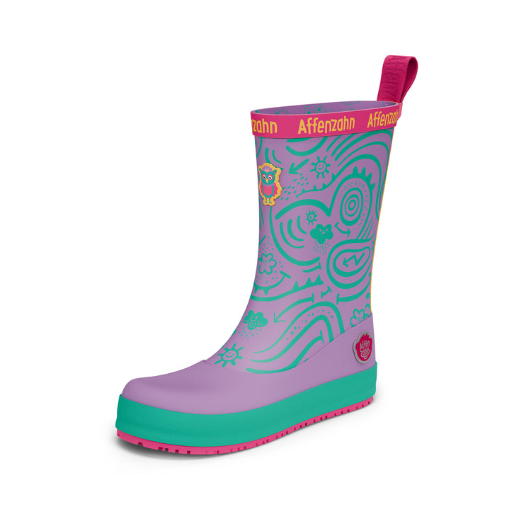 AFFENZAHN. Rain Boot Vegan Plashy Owl