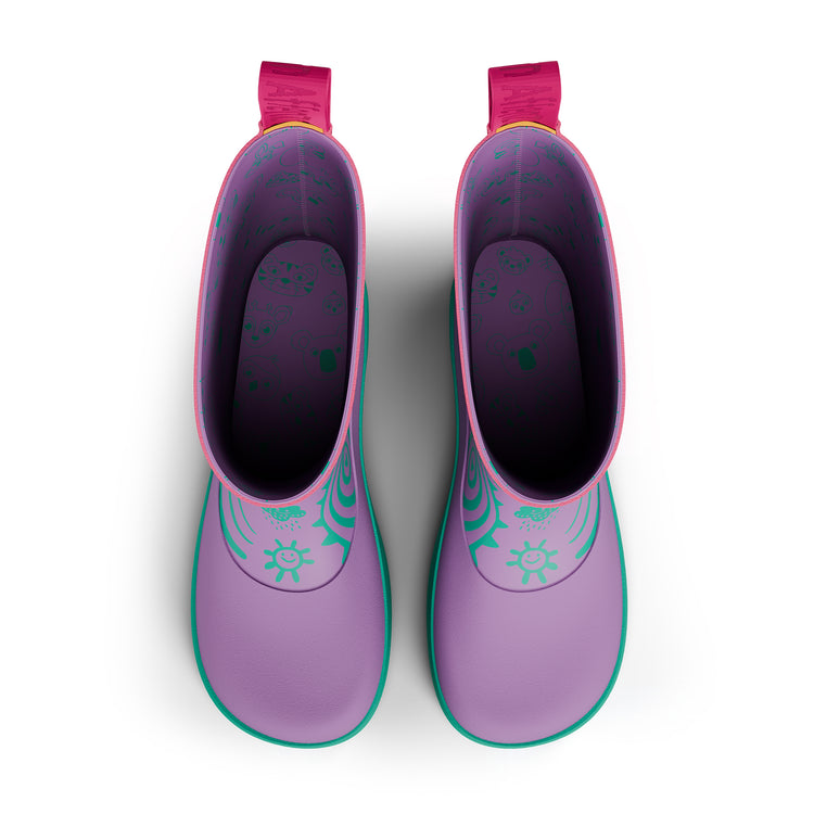 AFFENZAHN. Rain Boot Vegan Plashy Owl