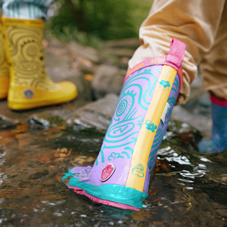 AFFENZAHN. Rain Boot Vegan Plashy Owl