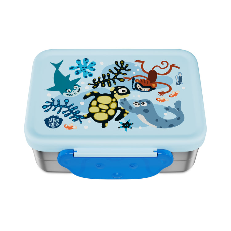 AFFENZAHN. Stainless steel lunchbox Unbelievable underwater world