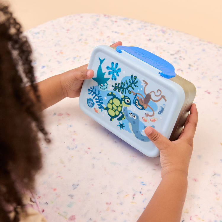 AFFENZAHN. Stainless steel lunchbox Unbelievable underwater world