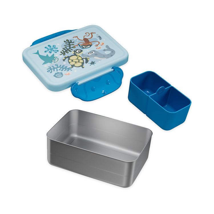 AFFENZAHN. Stainless steel lunchbox Unbelievable underwater world
