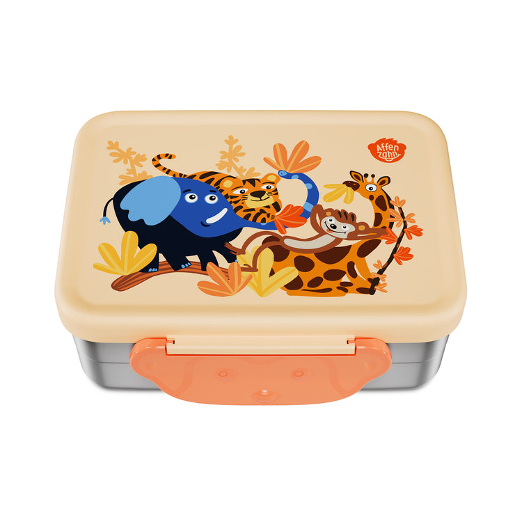 AFFENZAHN. Stainless steel lunchbox Sunny savannah