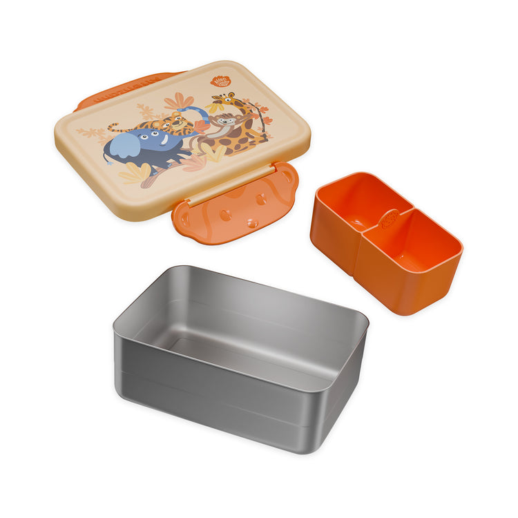 AFFENZAHN. Stainless steel lunchbox Sunny savannah
