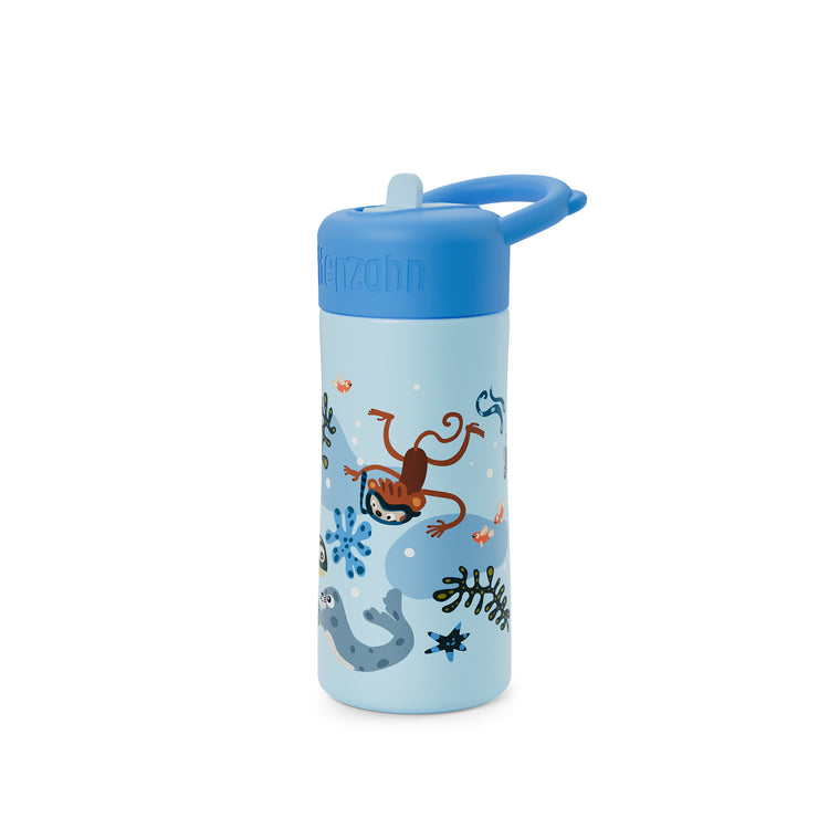 AFFENZAHN. Stainless steel bottle Unbelievable underwater world