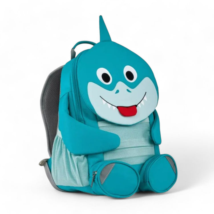 AFFENZAHN. Backpack Large Friends Shark - light blue