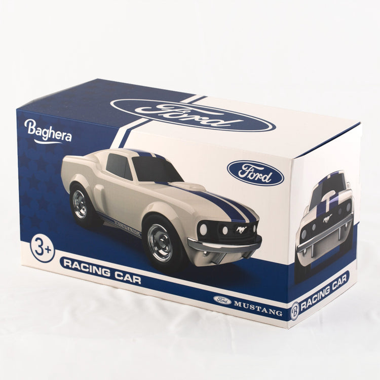 Baghera. Αγωνιστικό αυτοκίνητο Ford Mustang (λευκό)