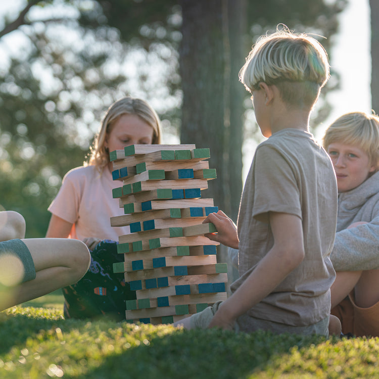 BS TOYS. Παιχνίδι ισορροπίας & στρατηγικής με ξύλινα τουβλάκια και ζάρι