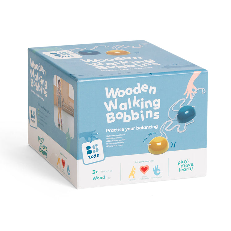 BS TOYS. Wooden Walking Bobbins