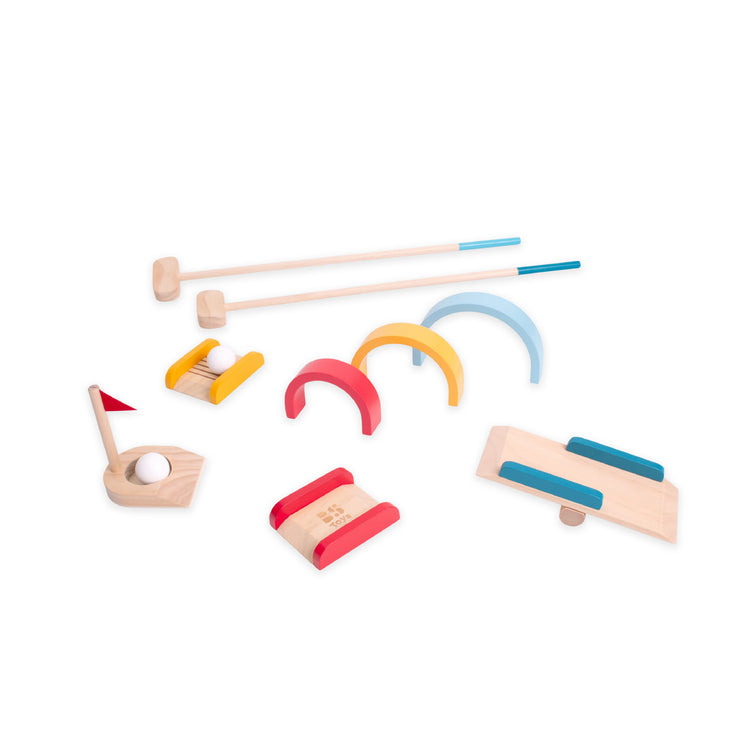 BS TOYS. Ξύλινο παιχνίδι γκολφ