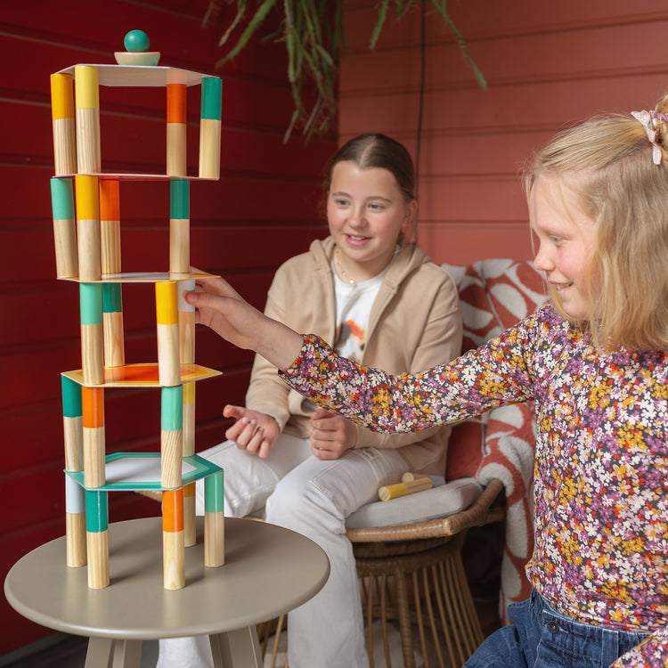 BS TOYS. Ξύλινο παιχνίδι πύργος ισορροπίας Mega balance