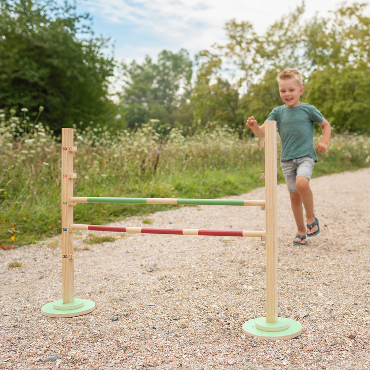 BS TOYS. Ξύλινο παιχνίδι άλματος με εμπόδια