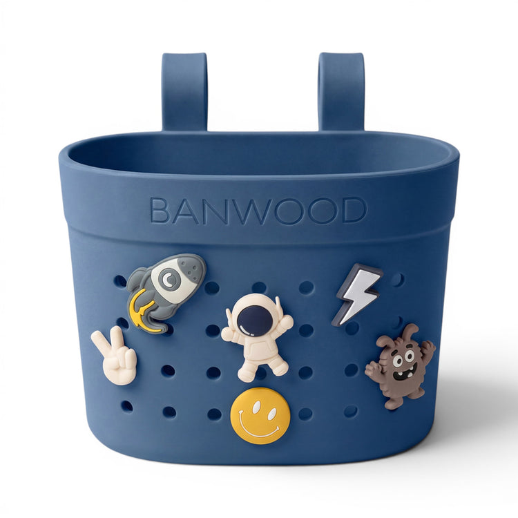 BANWOOD. Καλάθι Ποδηλάτου/Πατινιού Pin & Ride - Mπλε