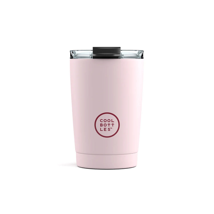 COOL BOTTLES. Stainless steel tumbler Pastel Pink 330ml