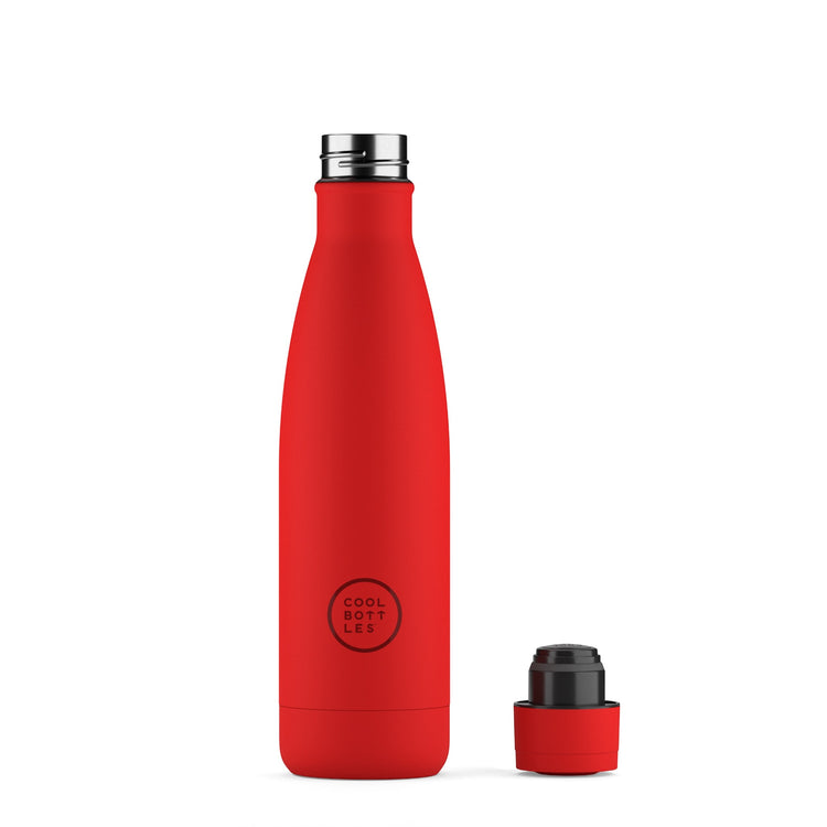COOL BOTTLES. Ανοξείδωτο μπουκάλι-θερμός Έντονο Κόκκινο 500ml