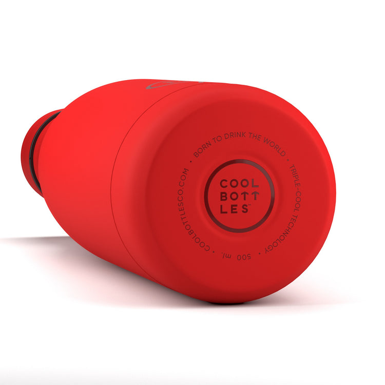 COOL BOTTLES. Ανοξείδωτο μπουκάλι-θερμός Έντονο Κόκκινο 500ml