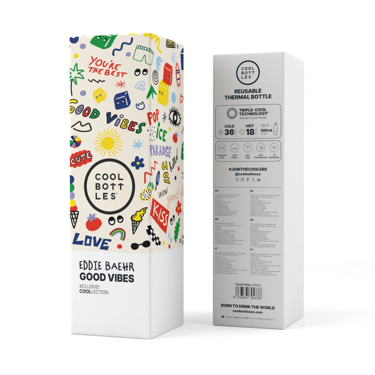 COOL BOTTLES. Water bottle Good Vibes 500ml