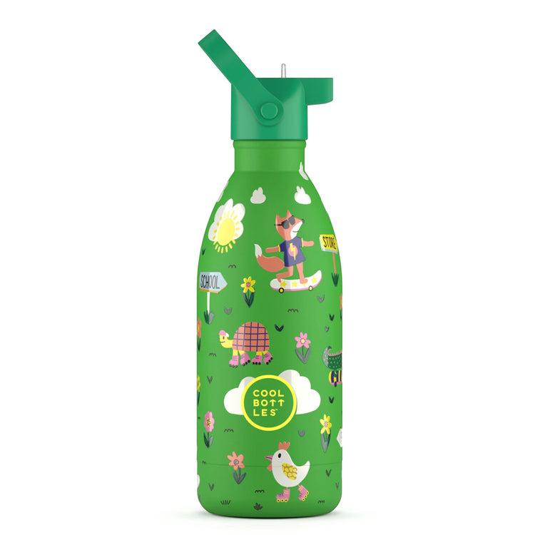 COOL BOTTLES. The Kids Water Bottle Rolling Skaters 500ml