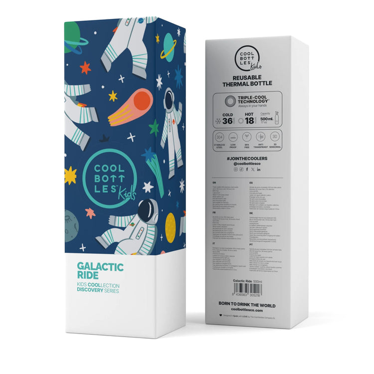 COOL BOTTLES. The Kids Water Bottle Galactic Ride 500ml