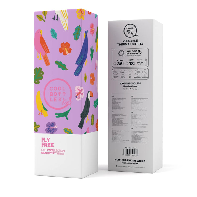 COOL BOTTLES. The Kids Water Bottle Fly Free 500ml