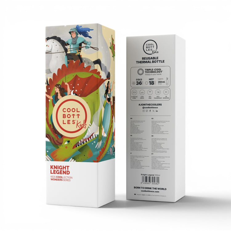 COOL BOTTLES. Ανοξείδωτο παιδικό μπουκάλι Knight Legend 350ml