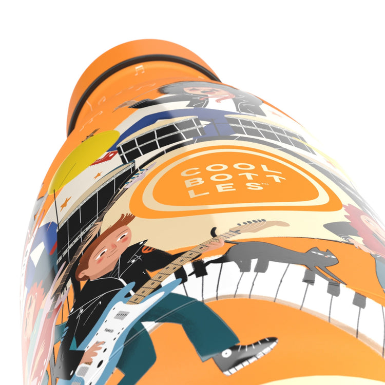 COOL BOTTLES. Kids water bottle Music Beat 350ml