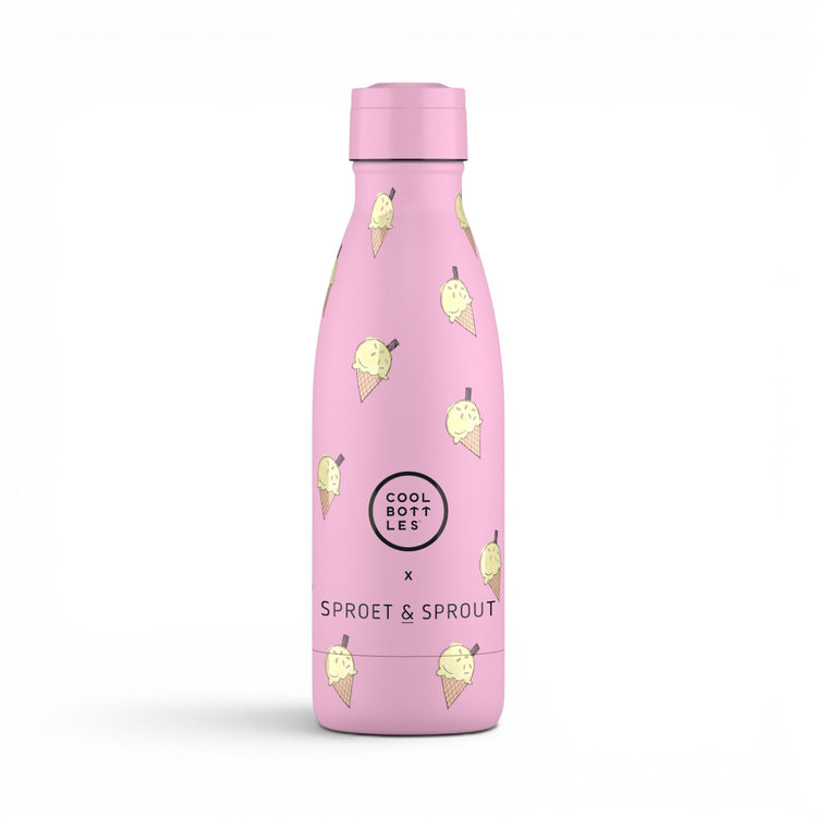 COOL BOTTLES. Ανοξείδωτο παιδικό μπουκάλι Pink Scoop 350ml