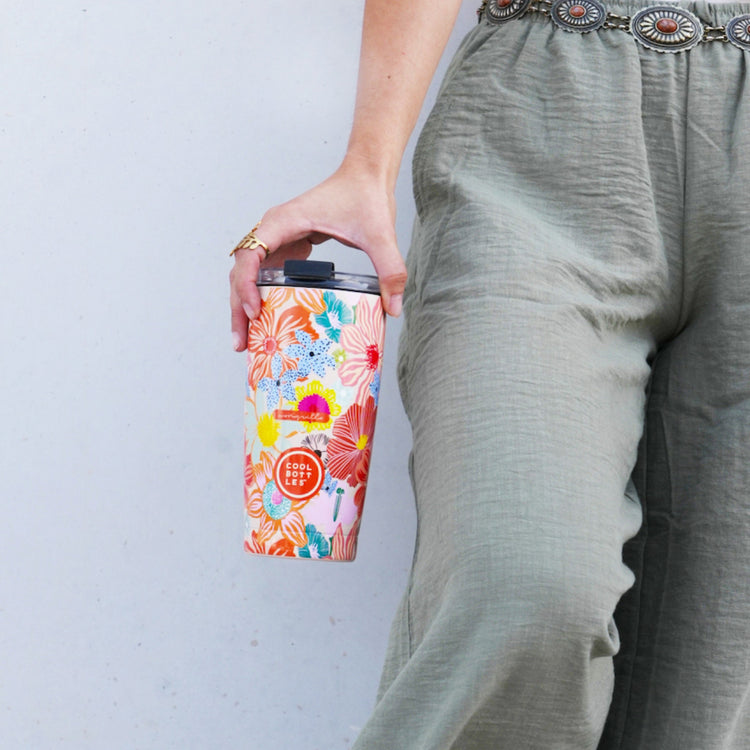 COOL BOTTLES. Ανοξείδωτο ποτήρι-θερμός Rock Garden 550ml