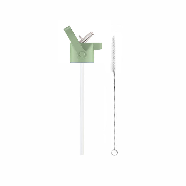 COOL BOTTLES. Kids Cap 260ml - Flip Straw - Green