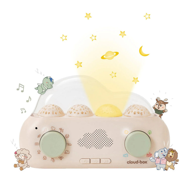 CLOUD B. Μουσικό κουτί αφήγησης ιστοριών και προβολέας νυχτός CloudBox (FR-EN)
