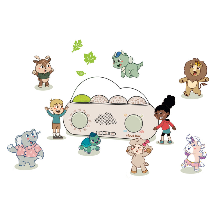 CLOUD B. Μουσικό κουτί αφήγησης ιστοριών και προβολέας νυχτός CloudBox (FR-EN)