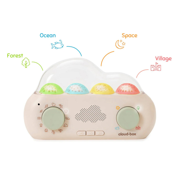CLOUD B. Μουσικό κουτί αφήγησης ιστοριών και προβολέας νυχτός CloudBox (FR-EN)