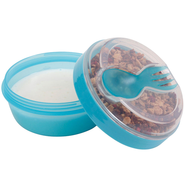 CARL OSCAR. N'ice Cup™ snack box with cooling disc - Turquoise